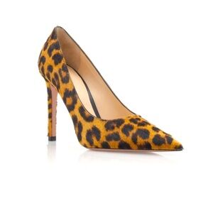 Prada Leopard Print Calf Hair Pumps, size 36